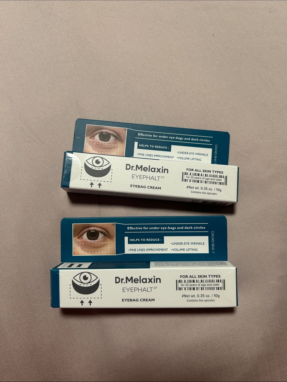 Dr. Melaxin Eyephalt Eyebag Cream – White & Blue